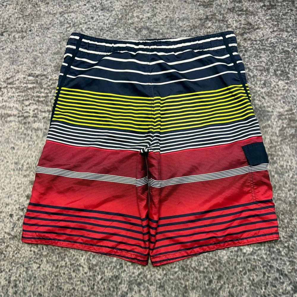 VTG Y2K Ocean Pacific Board‎ Shorts Mens Medium Striped Surf Skater Swim Trunks